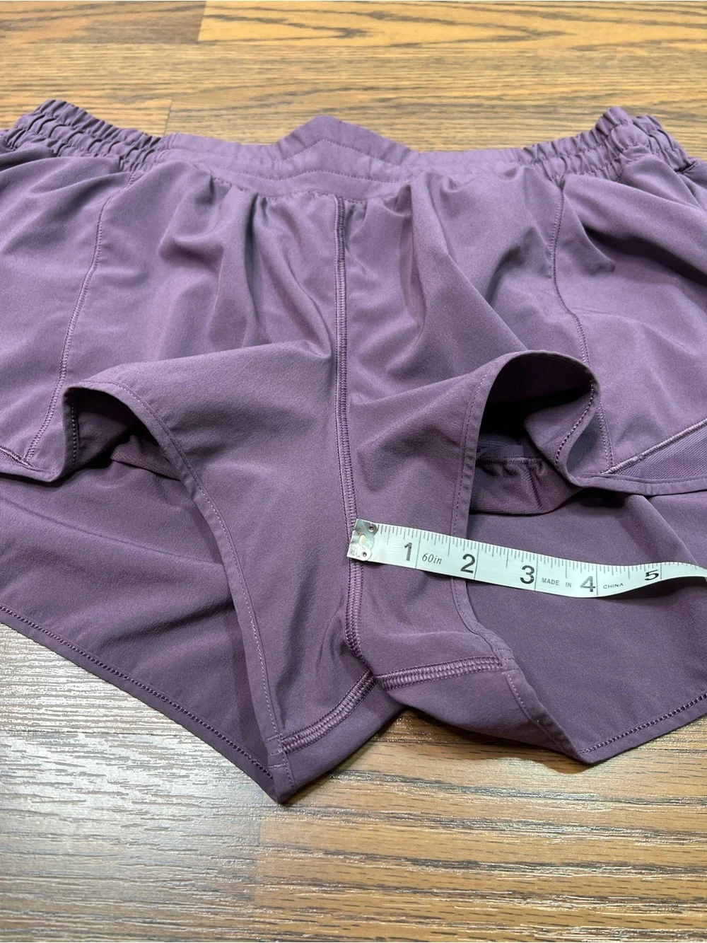 lululemon Hotty Hot Low-Rise Shorts in a purple shade size Women’s 14